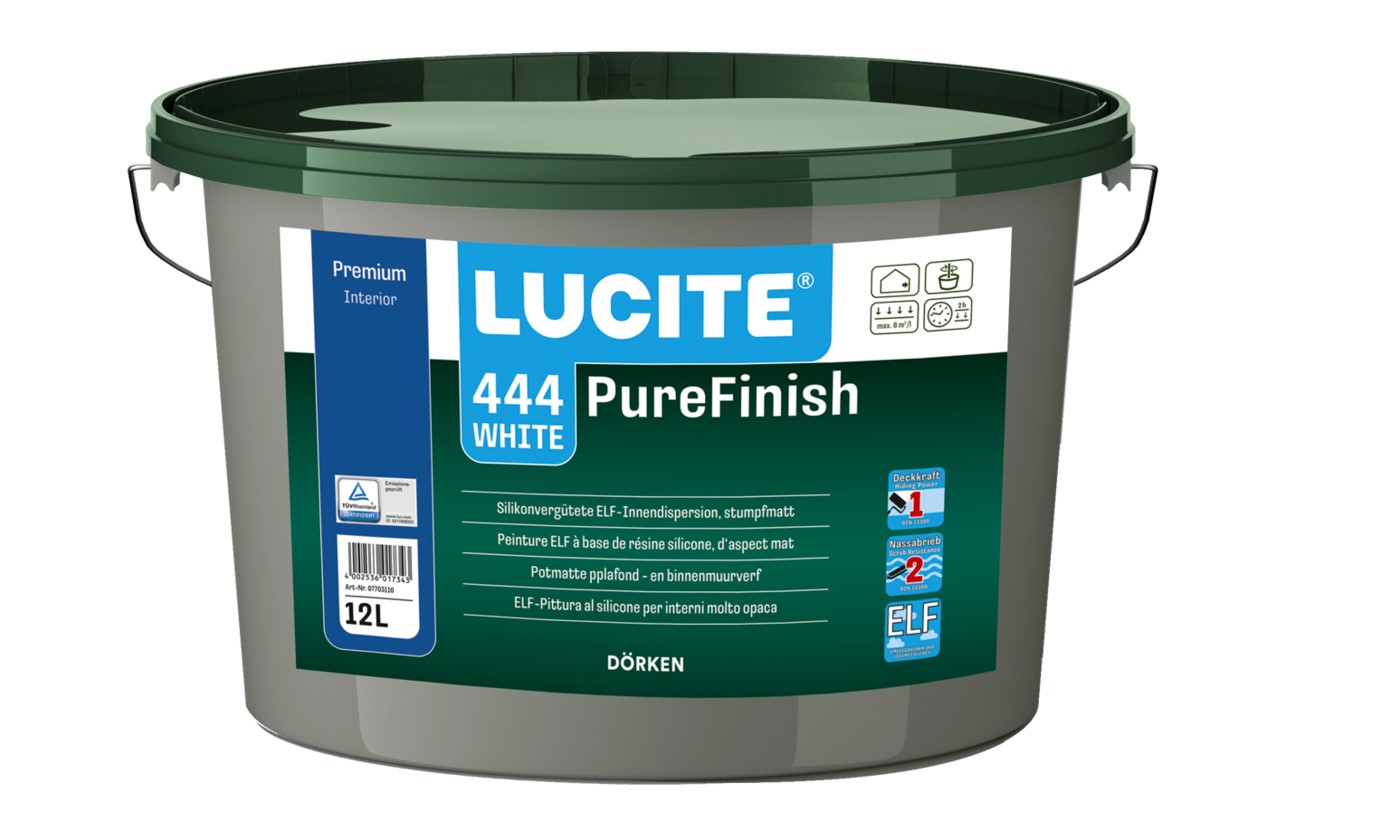 Innenwandfarbe Lucite Pure Finish 12 l weiß