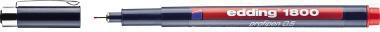 EDDING Fineliner edding 1800 profipen 0,5mm rot edding 1800 profipen 0,5mm rot