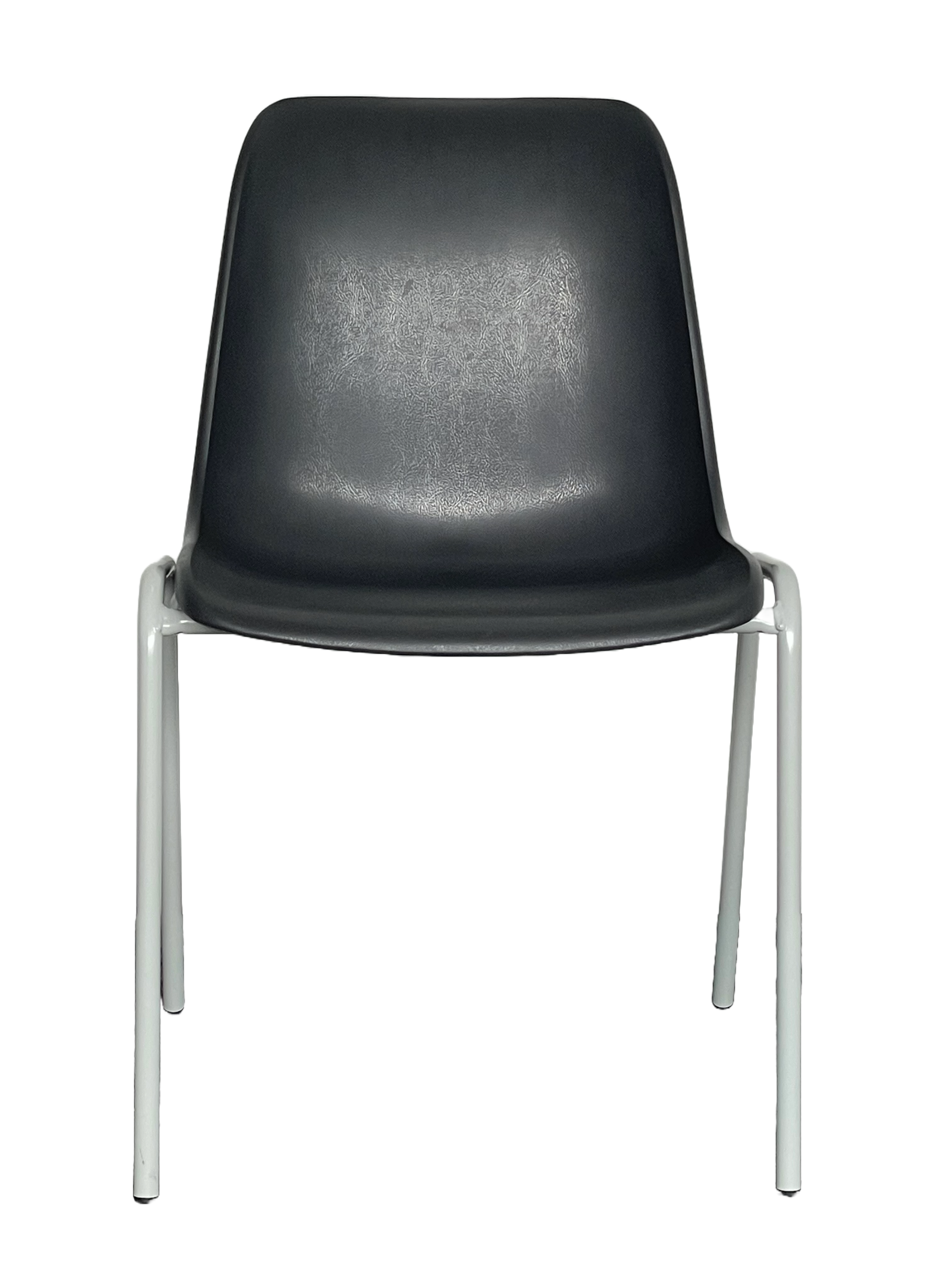 PVC Schalen-Stapelstuhl Lichtgrau