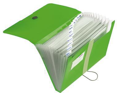 HERLITZ Fächermappe Herlitz easy orga to go DIN A4 Polypropylen apfel 12 Fächer