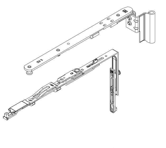 Kipp vor Dreh 220SW RS 9005 ST (VE=10) /RG149