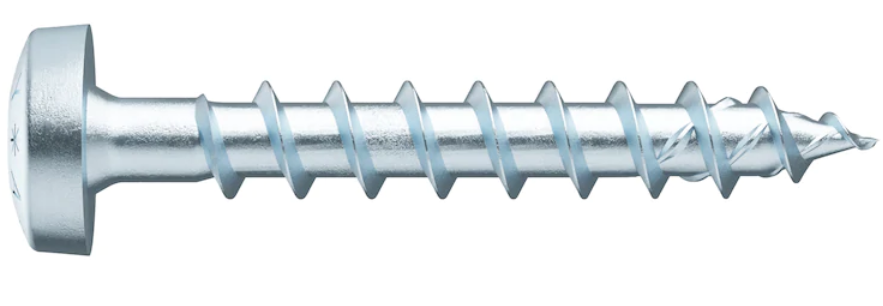 4,5x15 ASSY® 4 PH Beschlagschraube Stahl verzinkt Vollgewinde Pan Head