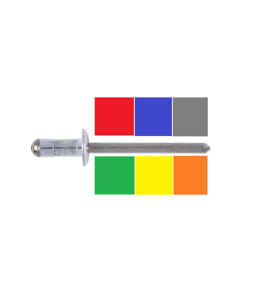 VA Blindniete Ø 4,0 x 10,0 mm (VE 500) farbig