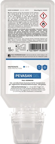 Hautschutz Pevasan Gel 1l Softflasche PA
