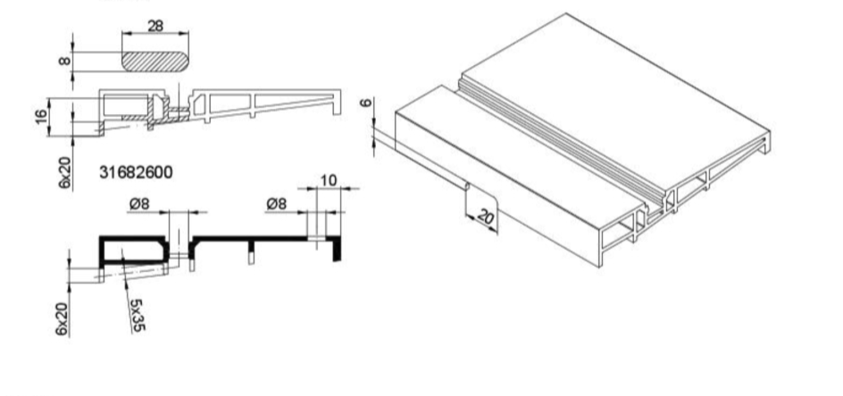 Aufbauprofil 102/19 ws_18831_000 (VE=5 m) / RG152