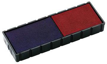 COLOP Stempelersatzkissen COLOP® E12/2 COLOP® Mini-Dater S120WD 47 x 10 mm (B x H) dokumentenecht blau/rot