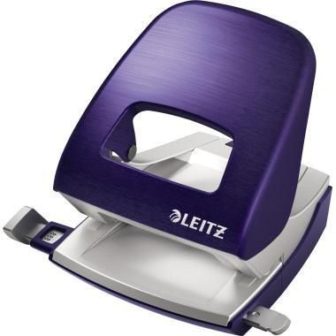 LEITZ Locher Leitz NeXXt Style 5006 8cm 30 Bl. (80 g/m²) mit Anschlagschiene titan blau