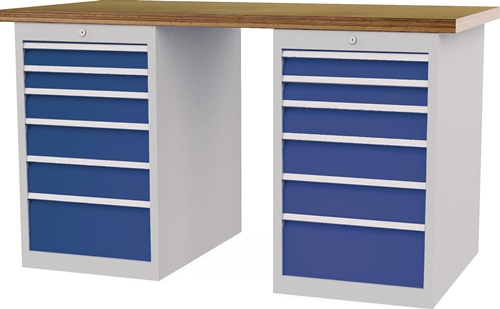 Werkbank B1500xT750xH859mm Buche-Multipl