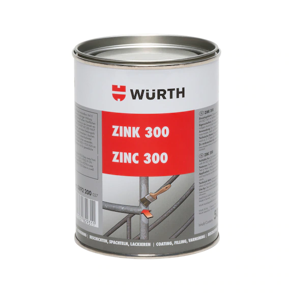 Zink 300 Korrosionsschutzlack von Würth (500ml)