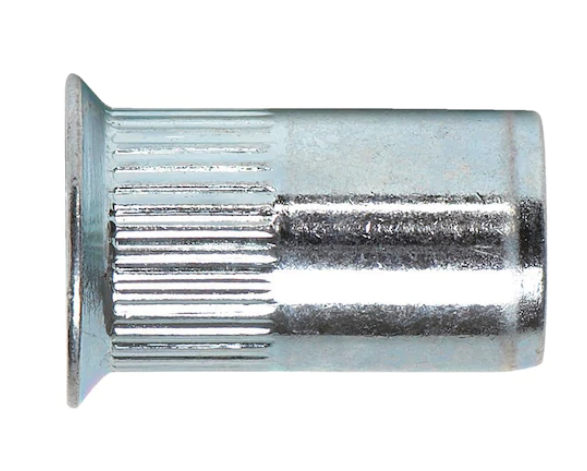 M10 Einnietmutter A2 mit kleinem Senkkopf und Schafträndelung (ST)