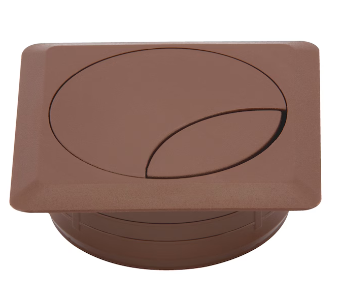 Ø 60 mm Kabeldurchlass | Mahagoni RAL 8016