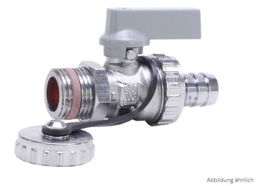 comfort-KFE-Kugelhahn A22 Durchgangsform selbstdichtend Messing verch. DN15(1/2)