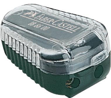 FABER-CASTELL Minenspitzer Faber-Castell 2 und 3,5mm Kunststoff grün/transparent