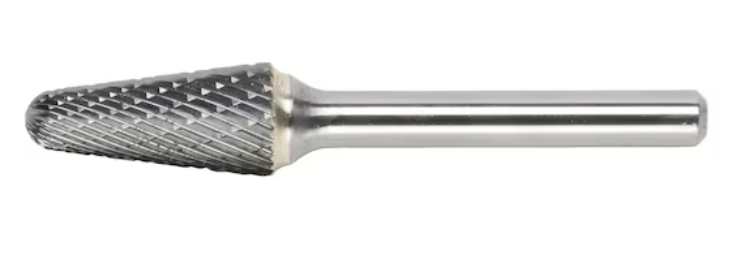 12x25 mm Hartmetall Frässtift Zahnung MX (Rundkegelform)