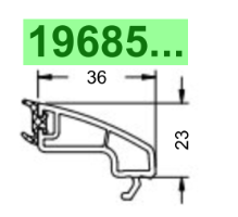 Schüco Glasleiste 36/23_19685_(6 m) I RG 350