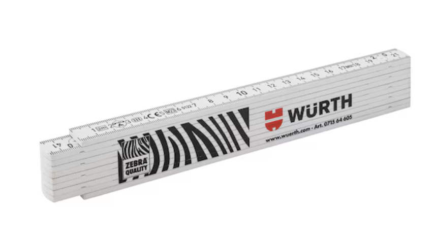 Gliedermaßstab glasfaserverstärkt I 2 m