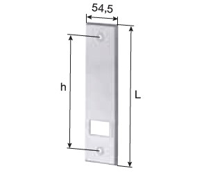 Gurtwickler Blende für Lochabstand 160 mm in Kunststoff weiß