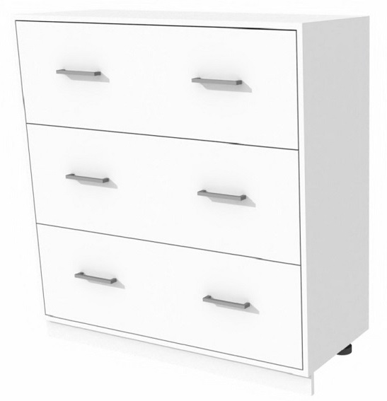 Sideboard "SET 475" mit HR/ Hoch (in der Farbe Weiß)