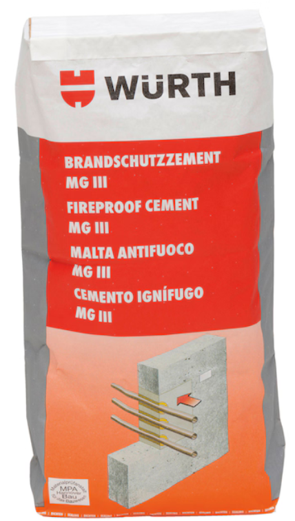 Brandschutzzement MG III /  Sack