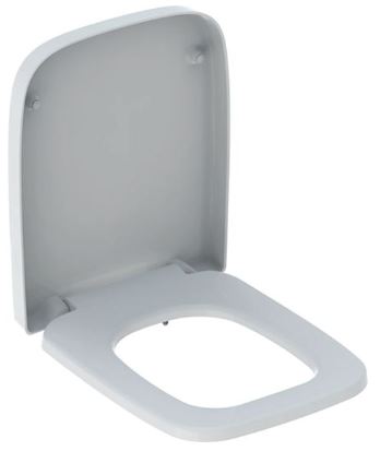GE Renova Plan WC-Sitz, eckiges Design weiß, Befestigung von oben
