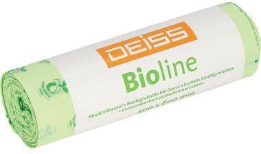 DEISS Müllbeutel DEISS BIOLINE 50 x 60 cm (B x H) 30l ecovio natur 20 St./Pack.