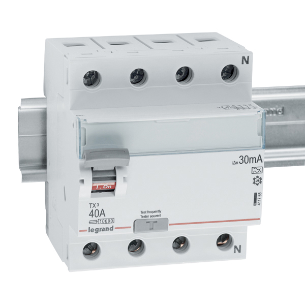 RCD 40/0,03 A, 400VAC, Typ A Fehlerstromschutzschalter