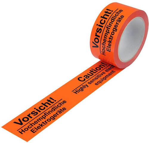 TRANSPAK Warnklebeband PP  Breite 50mm Länge 66m Stärke 52µ PP