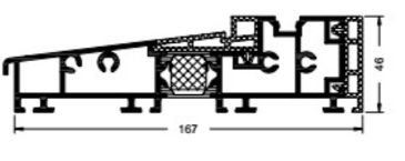 13293500 Schwellenprofil EasySlide CT70 (VE=6,5 m) I RG151