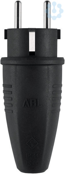 ABL 7723363 Original Stecker, Gummi (TPE), schwarz, IP44, Typ 1506
