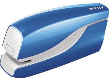 LEITZ Elektroheftgerät Leitz NeXXt WOW fest 10 Bl. (80 g/m²) e1 Metall/Kunststoff blau
