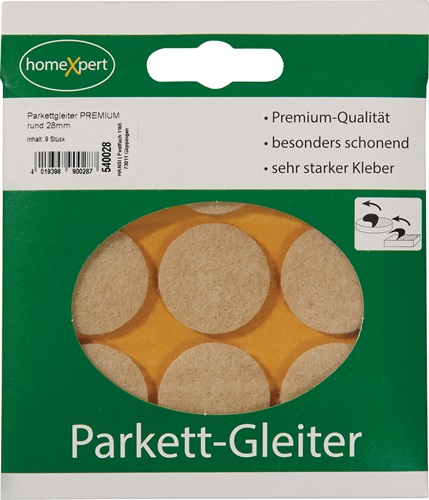 Parkettgleiter Premium 28mm Filz natur r