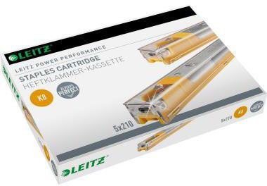 LEITZ Heftklammerkassette Leitz K8 Leitz Blockheftgerät 5551 5550 26/8 40 Bl. (80 g/m²) gelb 5 x 210 St./Pack.