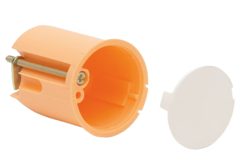 Ø35 mm Hohlwand-Wandleuchten-Anschlussdose mit innenliegendem Deckel