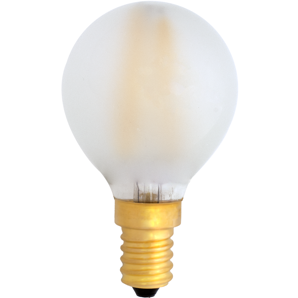 LED-Leuchtmittel G45 Deco E14 1,2W gefrostet