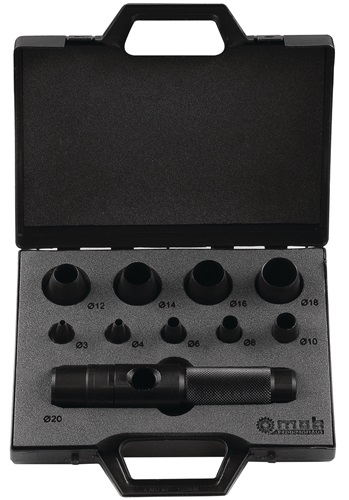 Patentlocheisensatz 11-tlg.Blechkasten P