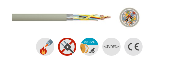 0,8 /8 Telefonkabel im Zuschnitt