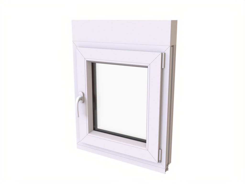 1-tlg. "LIVING" Schücofensterelement 610 x 650 mm mit Anbauteilen