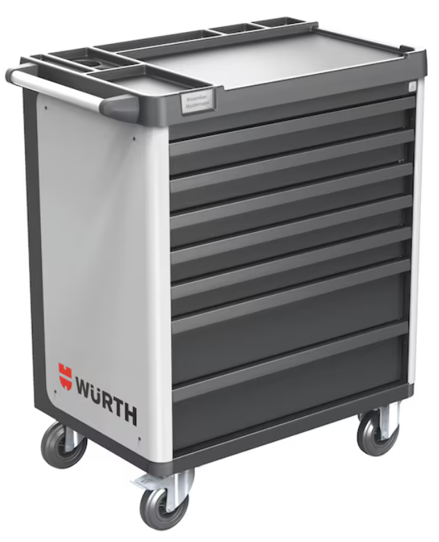 Würth System-Werkstattwagen BASIC 8.8 "Telegrau" I 7 Schubladen
