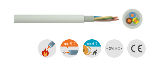 NYM-J 3x2,5mm² Mantelleitung / (VE=100 m)