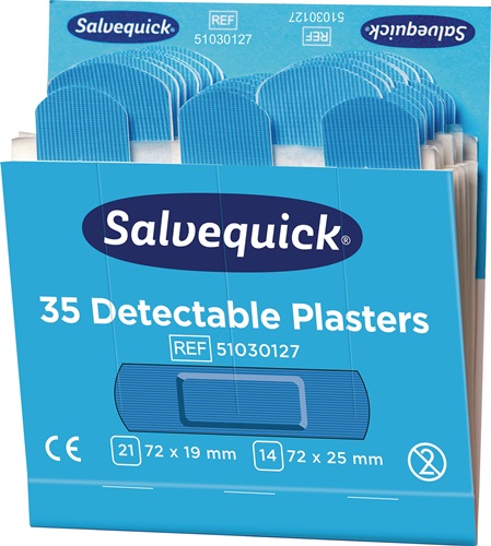Pflasterstrips Salvequick detectable 6 N