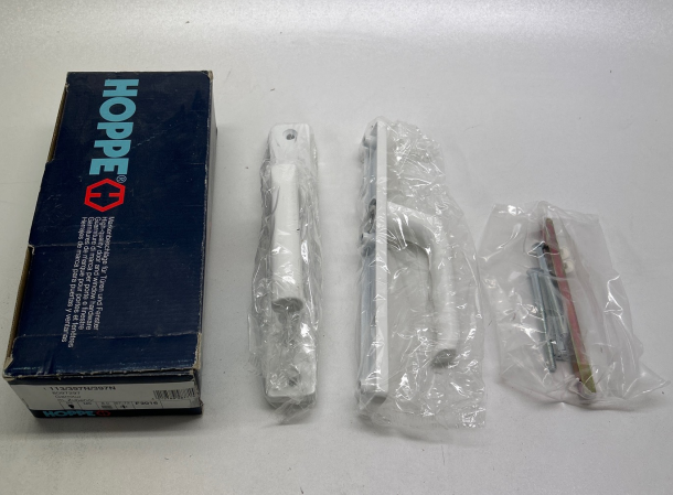 Hoppe Garnitur weiß mit Zubehör 113/397N/397N I LL4117