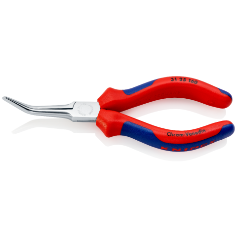 45Grad KNIPEX 160 mm Greifzange (Nadelzange) mit Mehrkomponenten-Hüllen