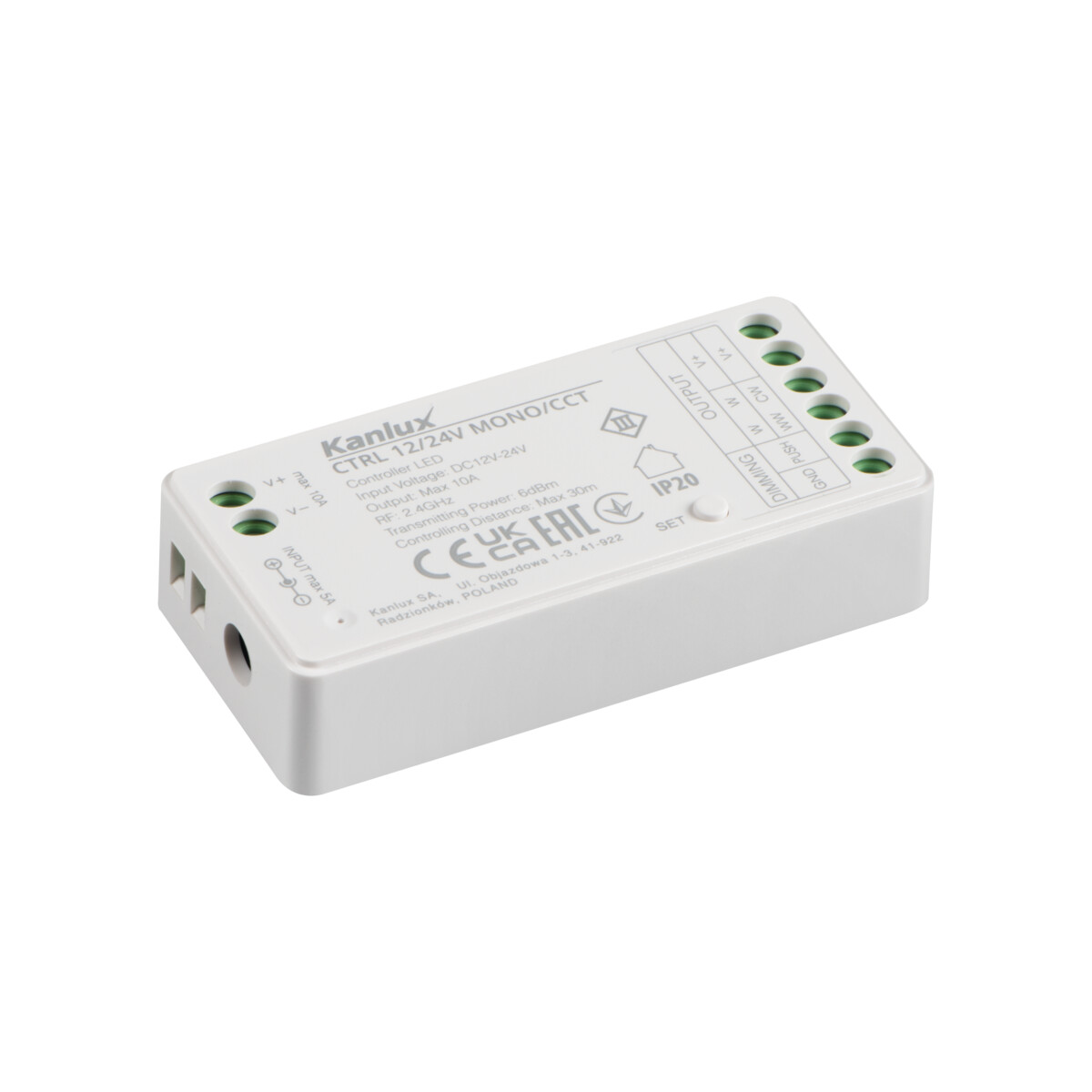 Controller für LED-Streifen CTRL 12/24V MONO/CCT