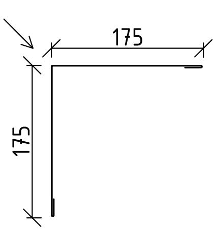 Eckblech "Aussenecke" | RAL divers | Länge =