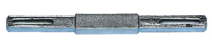 Vierkant-Spaltstift 10 mm beidseitig abgesetzt auf 8mm
