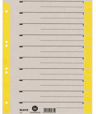 LEITZ Trennblatt Leitz DIN A4 Überbreite Kraftkarton recycelt gelb schwarz 100 St./Pack.
