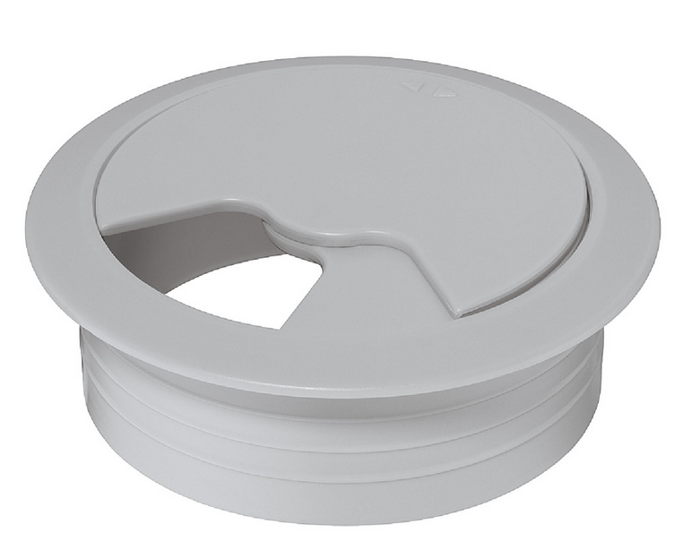 Ø 80 mm Kabeldurchlass, rund, 71 oder 91 mm I Lichtgrau