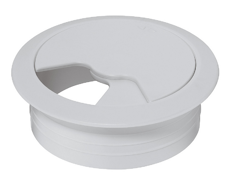 Ø 80 mm Kabeldurchlass, rund, 71 oder 91 mm I Weiß
