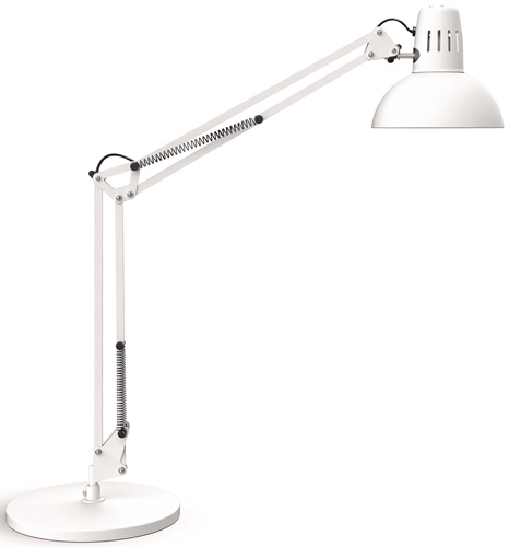 Schreibtischleuchte Metall weiß H.49cm S