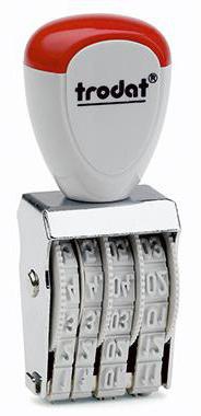 TRODAT Datumstempel trodat® Classic 1014 17 x 4 mm (B x H) Monat in Zahlen Metall/Kunststoff